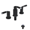 Rubinet Bidet Fitting with Spray, Diverter, and Vacum Breaker (Less Drain) Matt Black