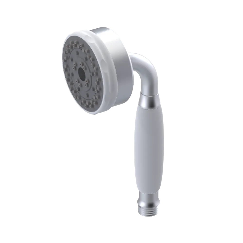 Rubinet 3 Function Hand Held Shower Only Satin Chrome