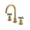 Rubinet Widespread Lav. Set. (less drain) Satin Brass