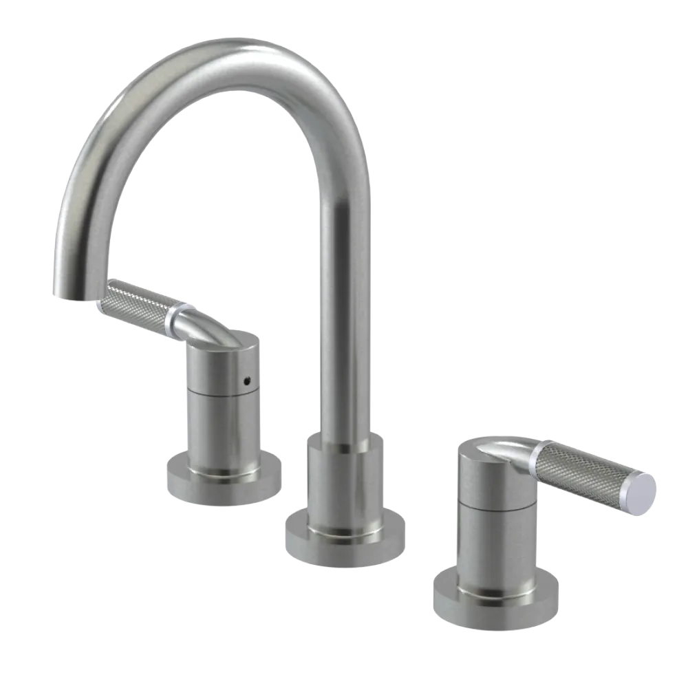 Rubinet Widespread Lav. Set. (less drain) Satin Nickel