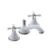 Rubinet Widespread Lav. Set. (less drain) White