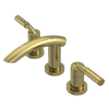 Rubinet Widespread Lav. Set. (less drain) Natural Brass