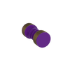 Rubinet Shower Door Knob (set) Purple Haze