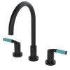 Rubinet Widespread Kitchen Set Matt Black