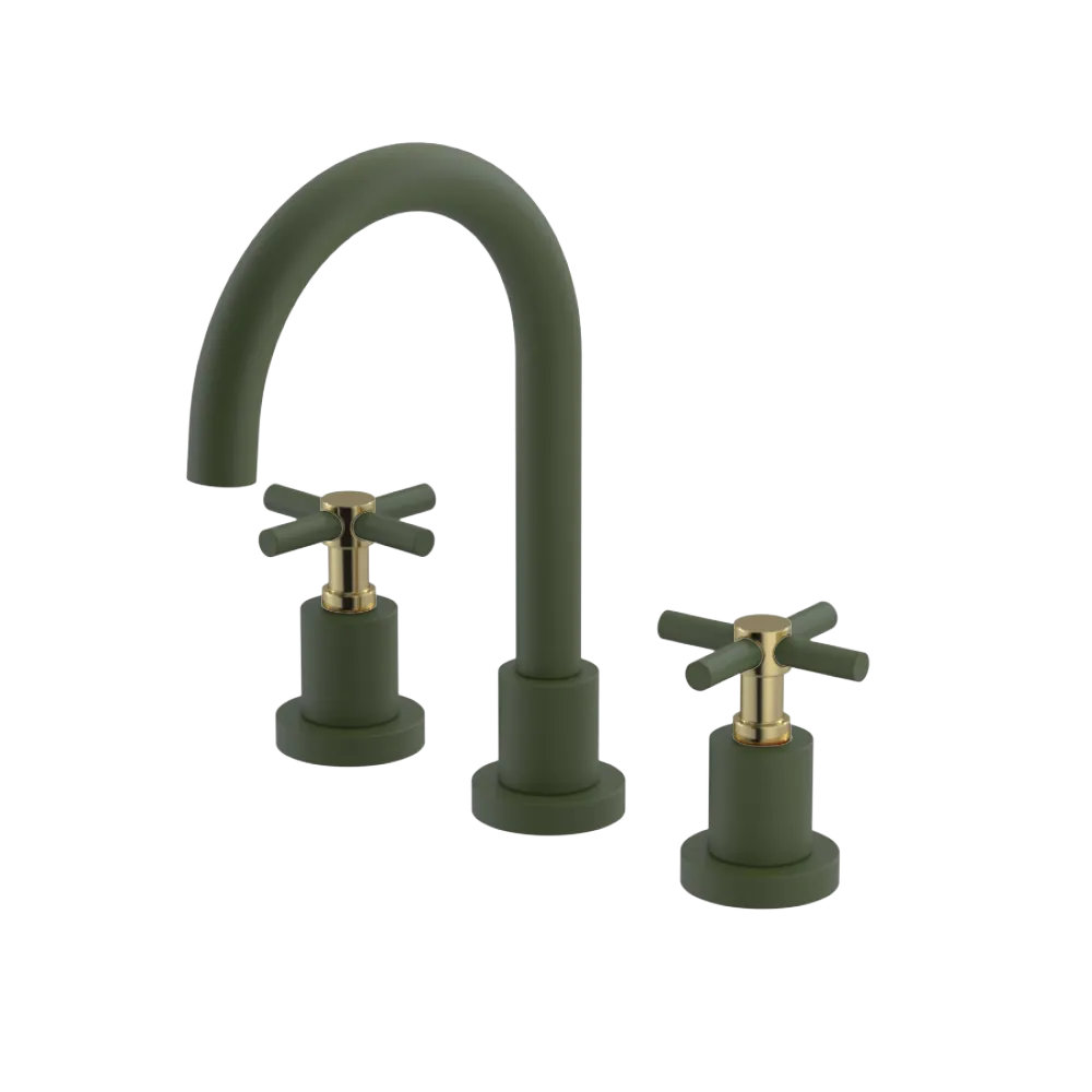 Rubinet Widespread Lav. Set. (less drain) Green Envy