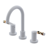 Rubinet Widespread Lav set (less drain) Matt White