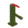 Rubinet Single Control Bidet Fitting (less drain) Green Envy