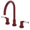 Rubinet Widespread Kitchen Set Maroon