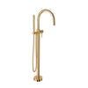 Baril Floor-mounted tub filler with hand shower