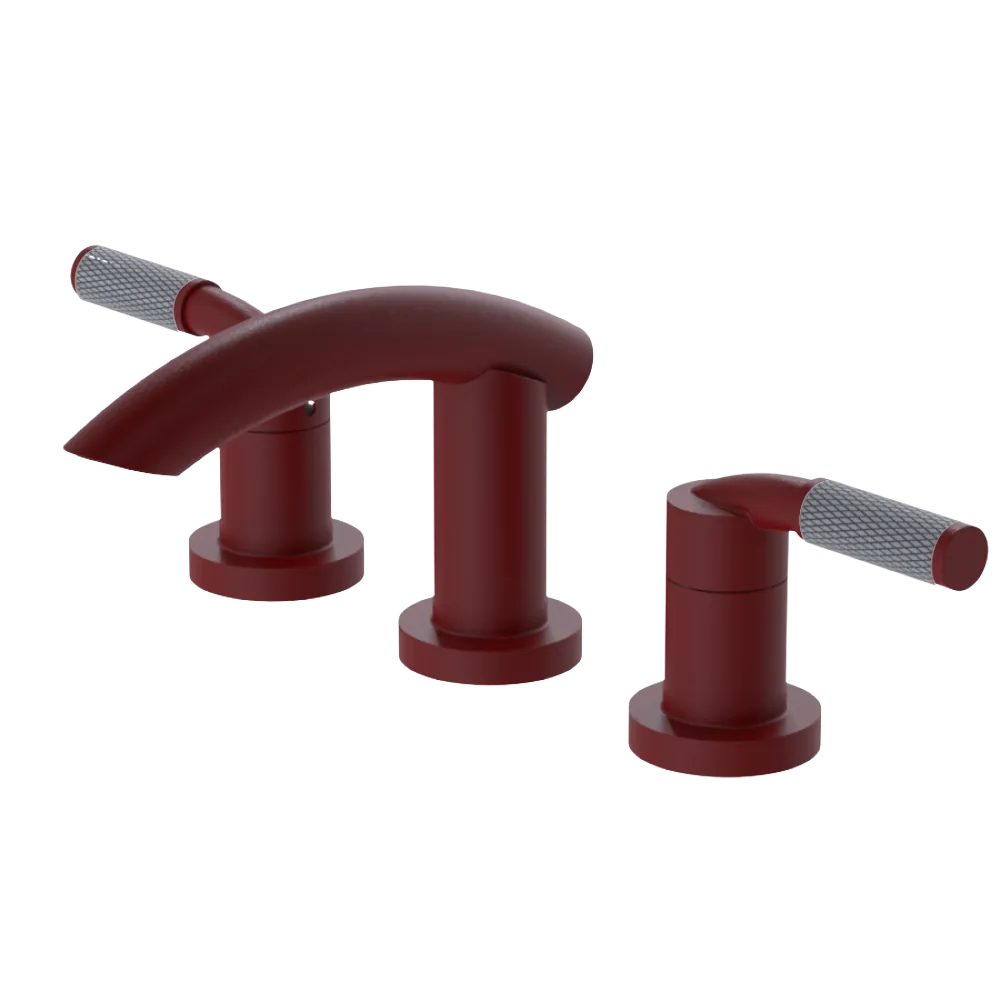 Rubinet Widespread Lav. Set. (less drain) Maroon