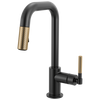Brizo Pull Down Prep Faucet With Square Spout Knurled Handle