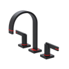 Rubinet Widespread Lav. Set. (less drain) Matt Black