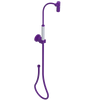 Rubinet Hand Held Shower Bidet with Extended Reach & Dual Function Spray Including Wall Bracket with Supply & Hose (Round) Purple Haze
