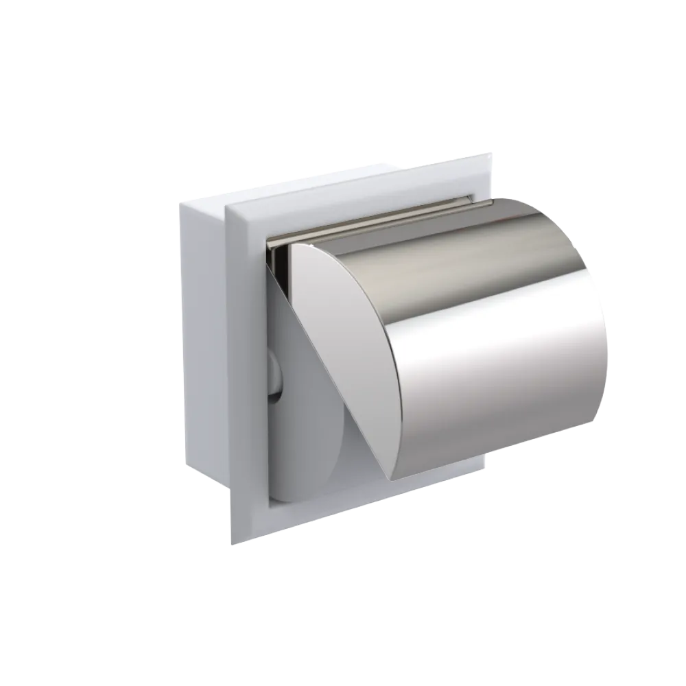 Rubinet RECESSED TOILET PAPER HOLDER White