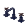 Rubinet Widespread Lav. Set. with Genesis spout (less drain) Midnight Blue
