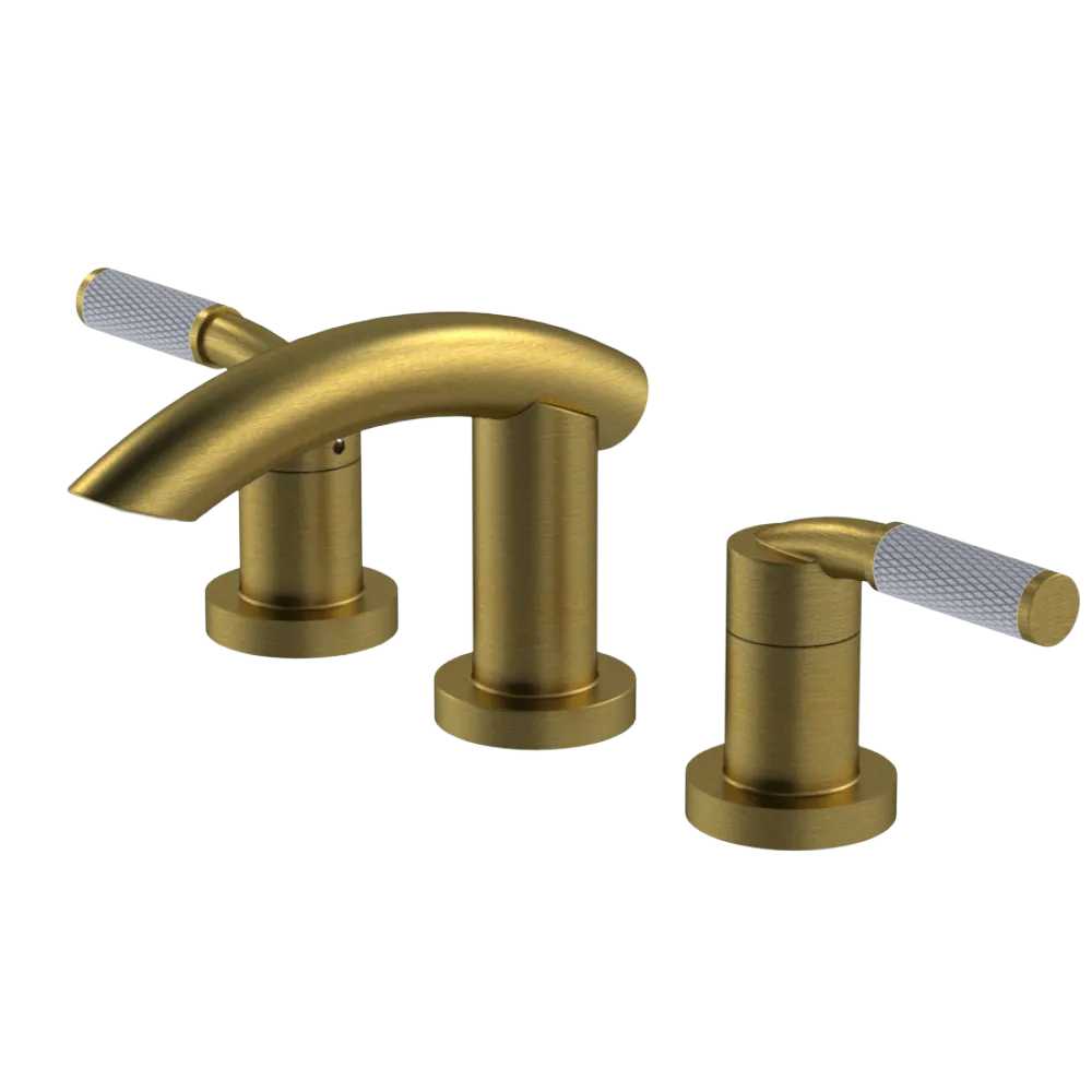 Rubinet Widespread Lav. Set. (less drain) Antique Brass Matt
