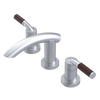 Rubinet Widespread Lav. Set. (less drain) Satin Chrome