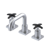 Rubinet Widespread Lav. Set. with Genesis spout (less drain) Satin Chrome