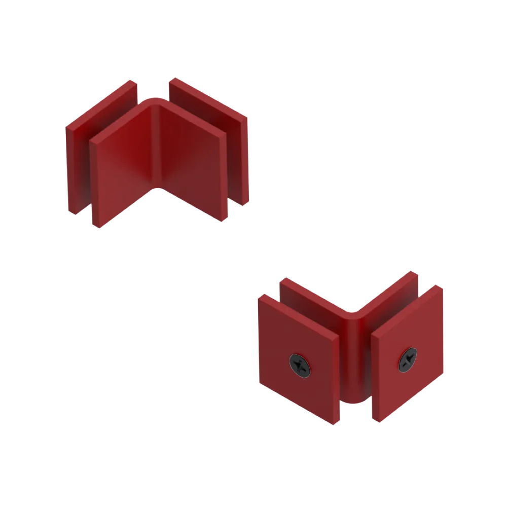 Rubinet 90 Glass to Glass Open Face Maroon