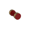 Rubinet Shower Door Knob (set) Maroon