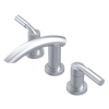 Rubinet Widespread Lav. Set. (less drain) Satin Chrome