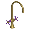 Rubinet Two Handle Single Hole Kitchen Set Antique Brass Matt