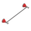 Rubinet Towel Bar 18" Polished Nickel