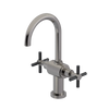 Rubinet Single Hole Dual Handle Lav. Set with LaSalle Spout (less drain) Polished Nickel