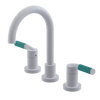 Rubinet Widespread Lav. Set. (less drain) White