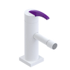 Rubinet Single Control Bidet Fitting (less drain) Matt White