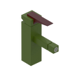 Rubinet Single Control Bidet Fitting (less drain) Green Envy
