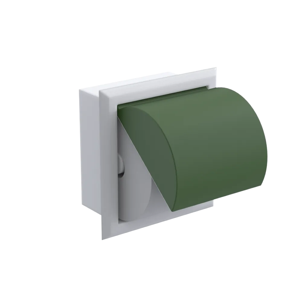 Rubinet RECESSED TOILET PAPER HOLDER White