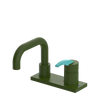 Rubinet 4" Centre Single Control Lav. Set. with Genesis spout (less drain) Green Envy
