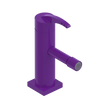 Rubinet Single Control Bidet Fitting (less drain) Purple Haze