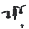 Rubinet Bidet Fitting with Spray, Diverter, and Vacum Breaker (Less Drain) Black