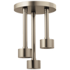 Essential Shower Series Linear Round Single-Function H2Okinetic Pendant Raincan Shower Head - Brilliance® Brushed Nickel