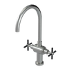 Rubinet Two Handle Single Hole Kitchen Set with LaSalle Spout Satin Nickel