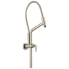 Essential Shower Series 10 7/16" Linear Round Slide Bar Shower Arm And Flange - Brilliance® Brushed Nickel