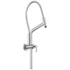 Essential Shower Series 10 7/16" Linear Round Slide Bar Shower Arm And Flange - Polished Chrome