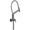 Essential Shower Series 10 7/16" Linear Round Slide Bar Shower Arm And Flange - Brilliance® Luxe Steel®