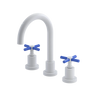 Rubinet Widespread Lav. Set. (less drain) White
