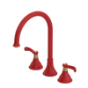 Rubinet Widespread Kitchen Set Red