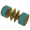 Rubinet Shower Door Knob (set) Antique Brass Matt