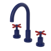 Rubinet Widespread Kitchen Set with LaSalle Spout Midnight Blue