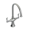 Rubinet Two Handle Single Hole Kitchen Set Satin Nickel