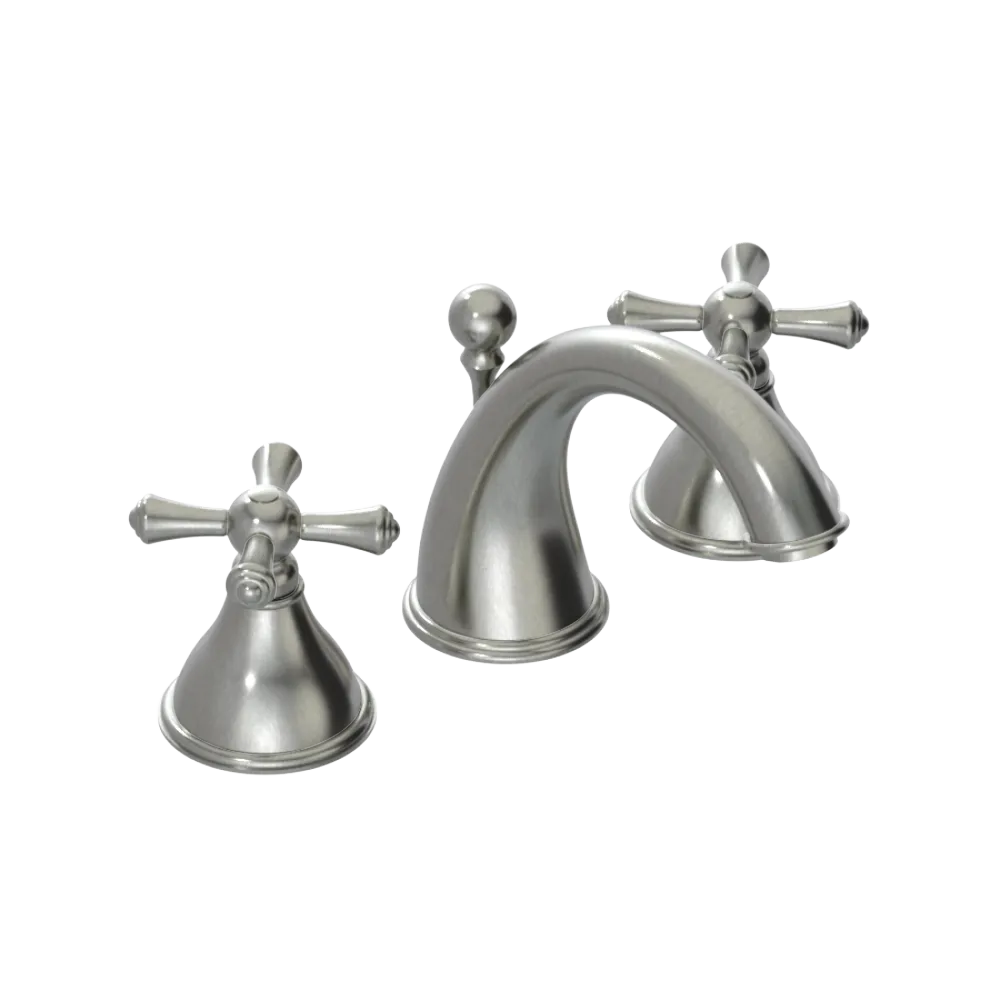 Rubinet Widespread Lav. Set. (less drain) Satin Nickel