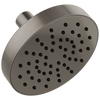 Essential Shower Series 5" Linear Round Single-Function Wall Mount Shower Head - 1.75 GPM - Brilliance® Black Onyx