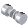 Rubinet Shower Door Knob (set) White