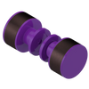 Rubinet Shower Door Knob (set) Purple Haze