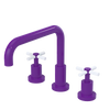 Rubinet Widespread Kitchen Set Purple Haze